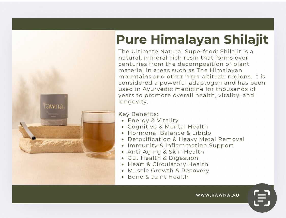 100% Pure Himalayan Shilajit Resin